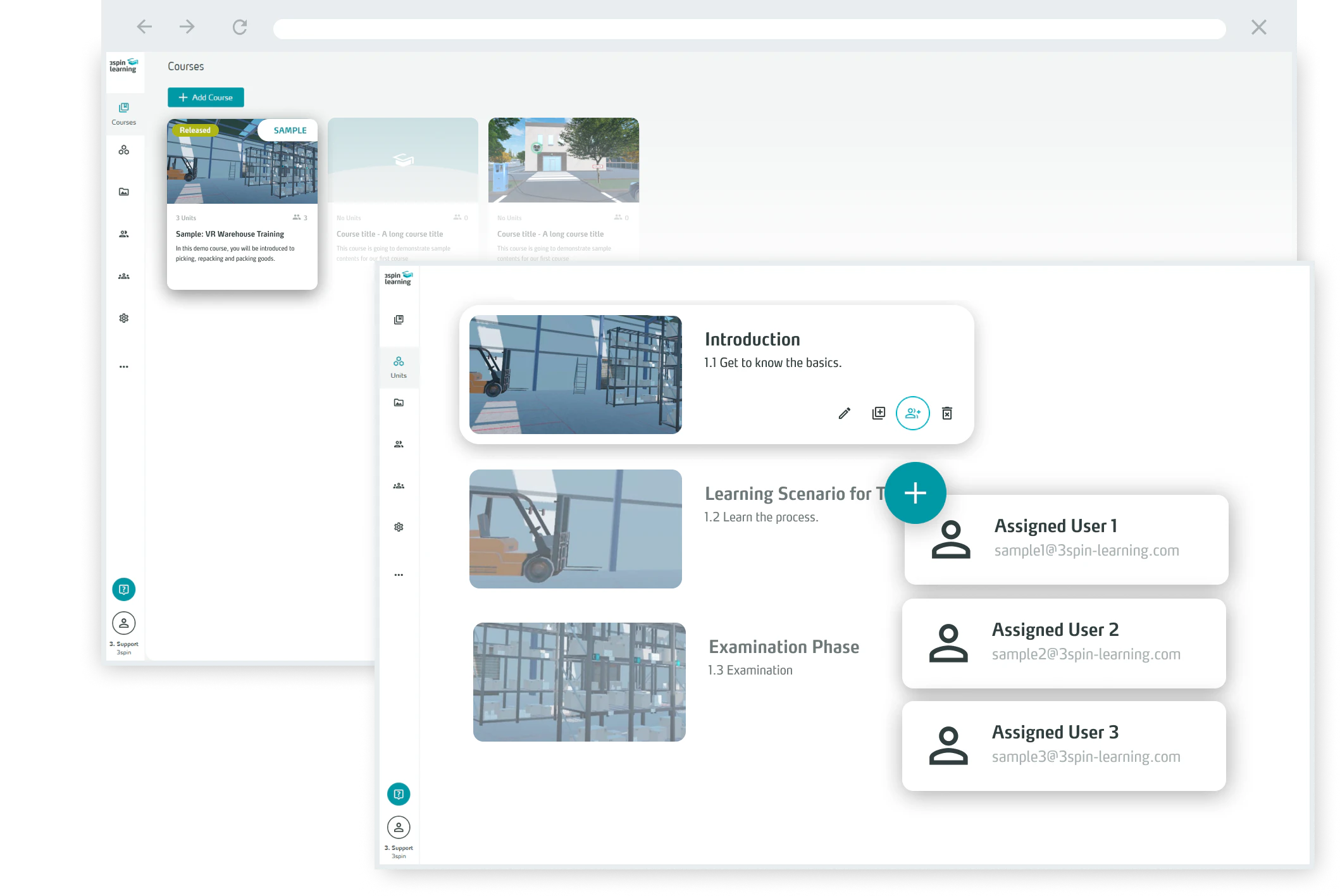 screenshot of 3spin Learning